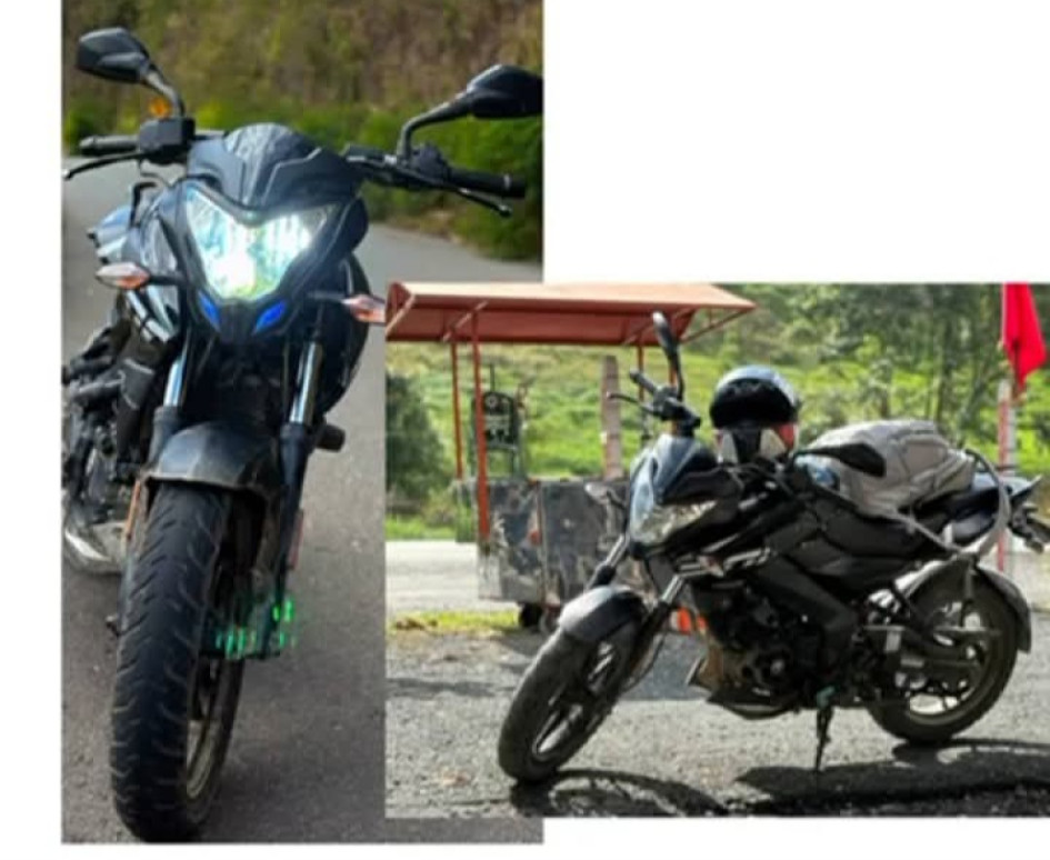 La moto que había sido robada.