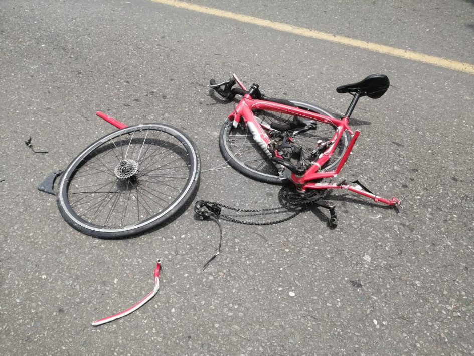 El accidente fue entre bicicleta y carro.