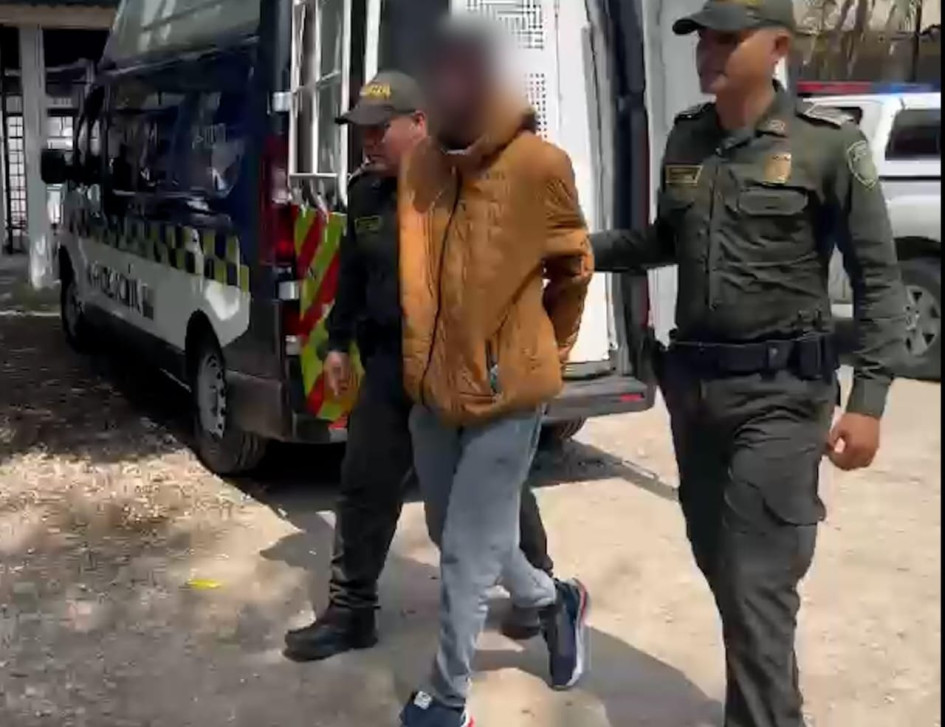 El sujeto capturado en el Oriente de Caldas.