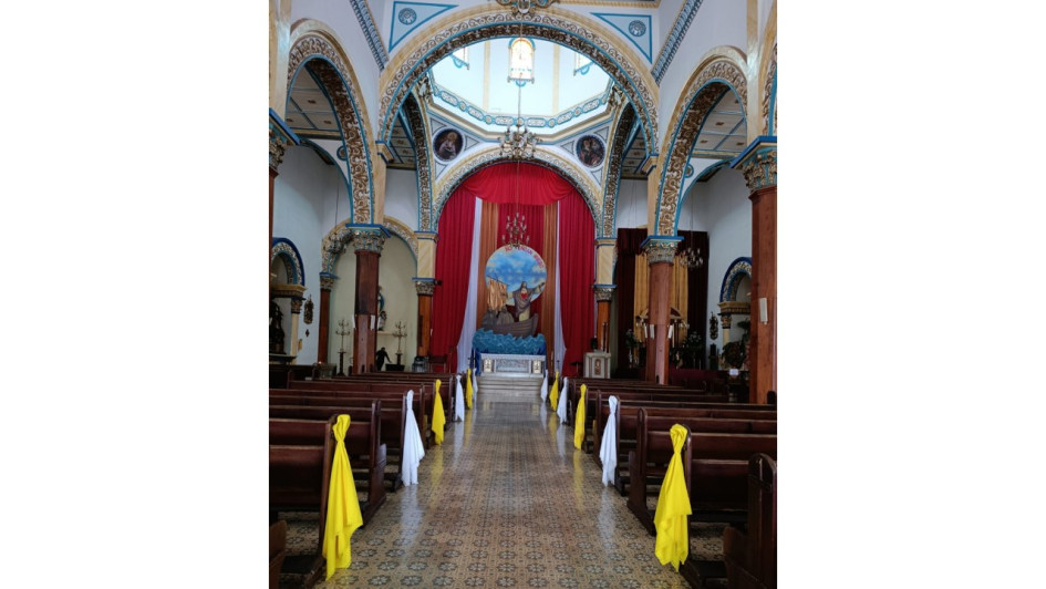 Monumento en el templo de la Inmaculada Concepción de Aguadas (Caldas).