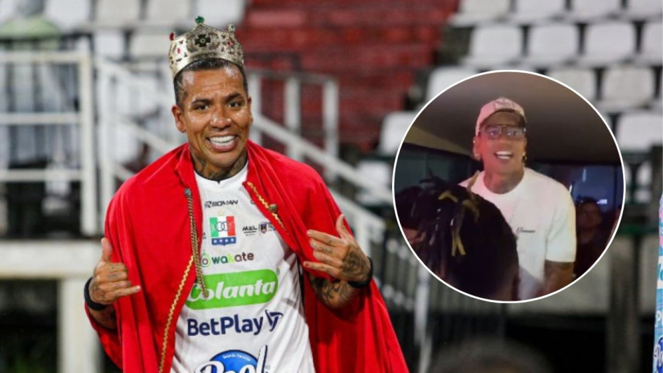 El jugador del Once Caldas salió de fiesta en Manizales para celebrar su récord.El jugador del Once Caldas salió de fiesta en Manizales para celebrar su récord.