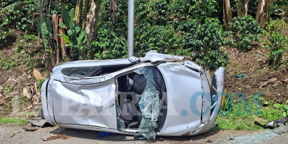 En el accidente registraro entre Anserma y Risaralda no se reportaron lesionados.