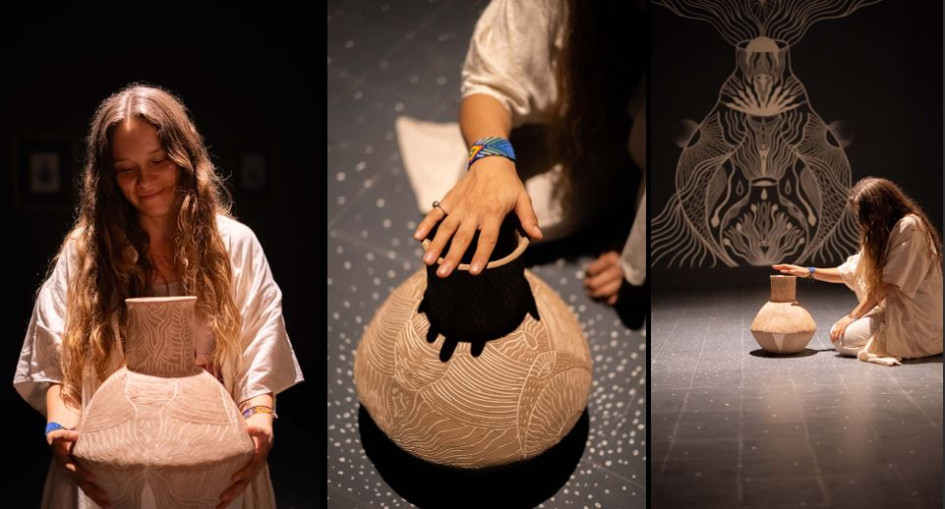 La artista de Manizales Camila Arboleda Giraldo inaugura en su ciudad la exposición Vasija Útero Madre.