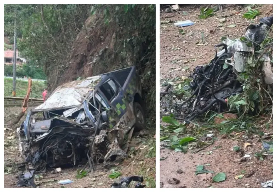 Ataque a una patrulla de la Policía en Ebéjico (Antioquia).