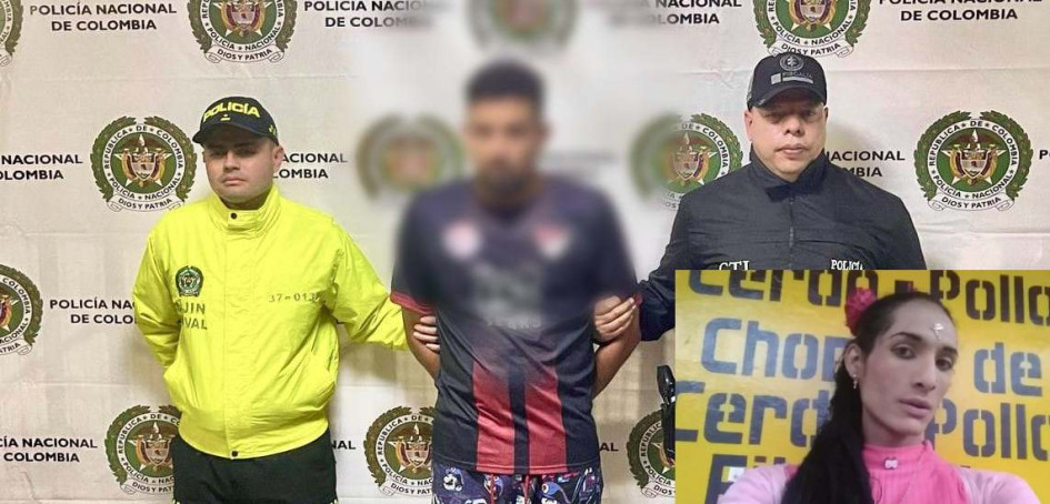 El sujeto detenido en Antioquia.