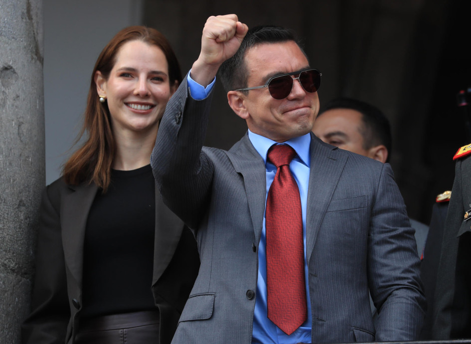 Daniel Noboa, presidente de Ecuador. 