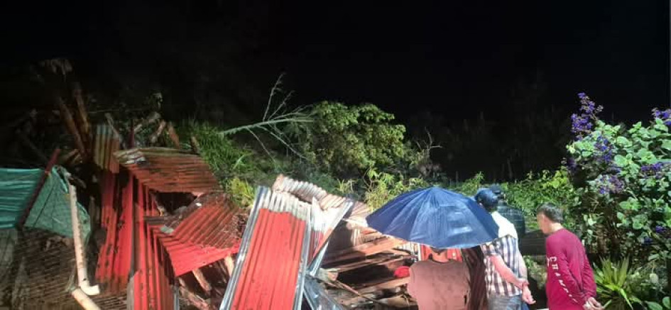 Un derrumbe afectó una vivienda en el casco urbano de Pensilvania (Caldas).