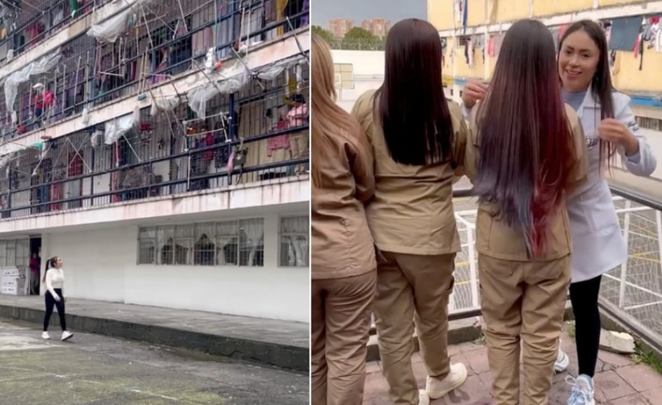 Daneidy Barrera, más conocida como Epa Colombia, en la cárcel El Buen Pastor, de Bogotá.