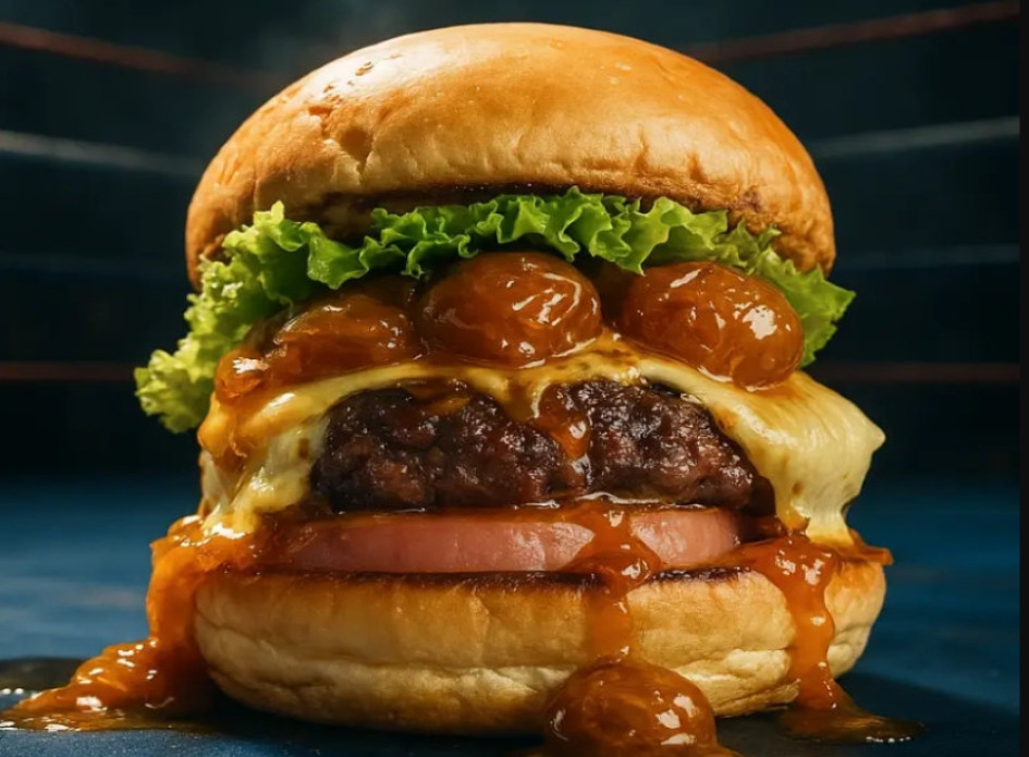 Esta es la hamburguesa con la que compite La Milagrosa Burger House. 