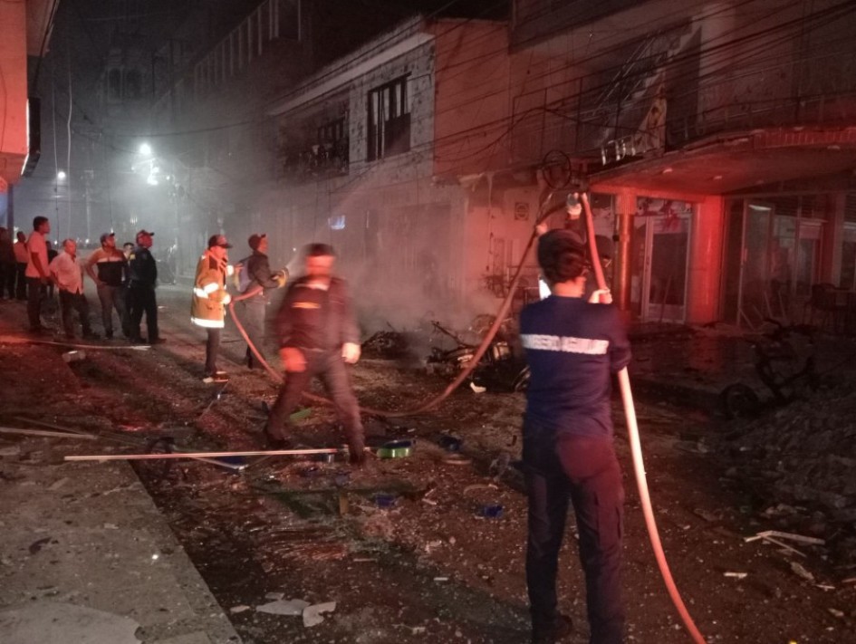Explosión frente a un puesto de Policía en La Plata (Huila).