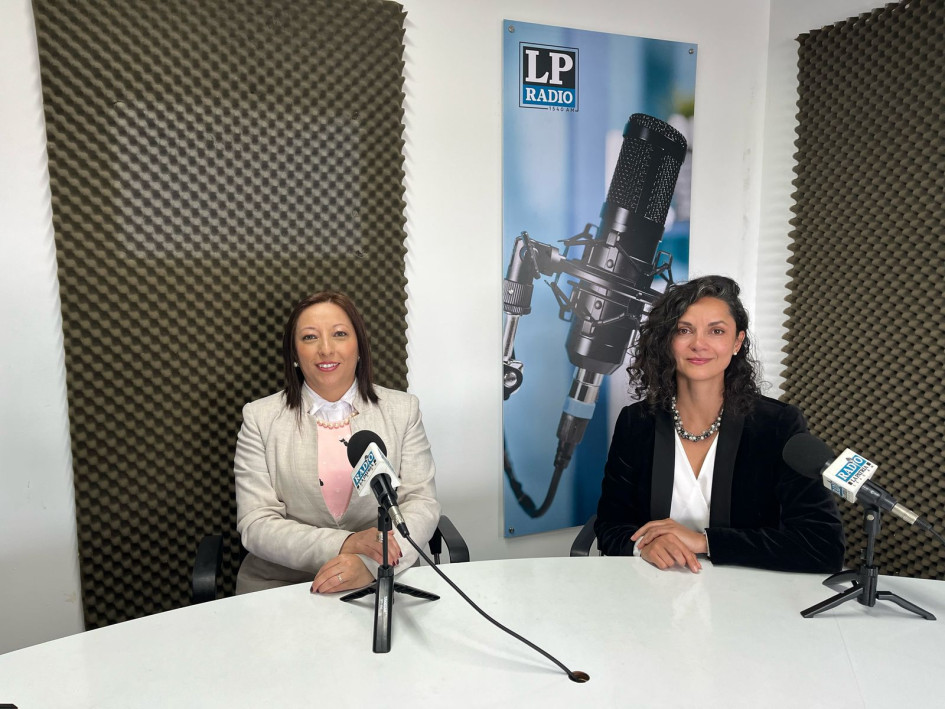 Marcela Echeverry, directora general de la Alianza Francesa en Manizales y Caterin Estrada, directora de Manizales Campus Universitario.