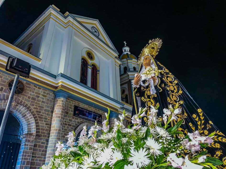 Así vivió la comunidad de fieles de la Basílica Menor en Manzanares la procesión de la Soledad
