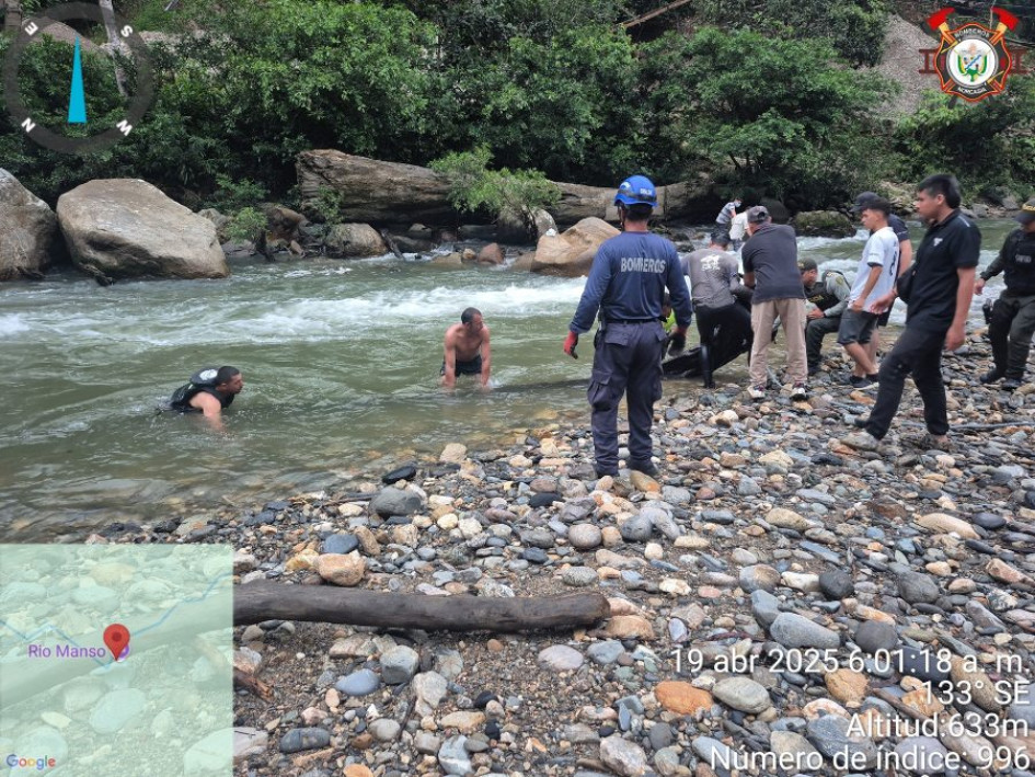 Limpieza del cauce del río Manso este sábado.