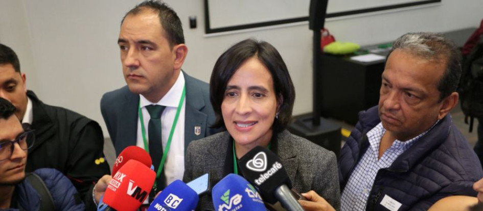 Susana Muhamad, exministra de Medio Ambiente y Desarrollo Sostenible, durante su visita a Manizales. 
