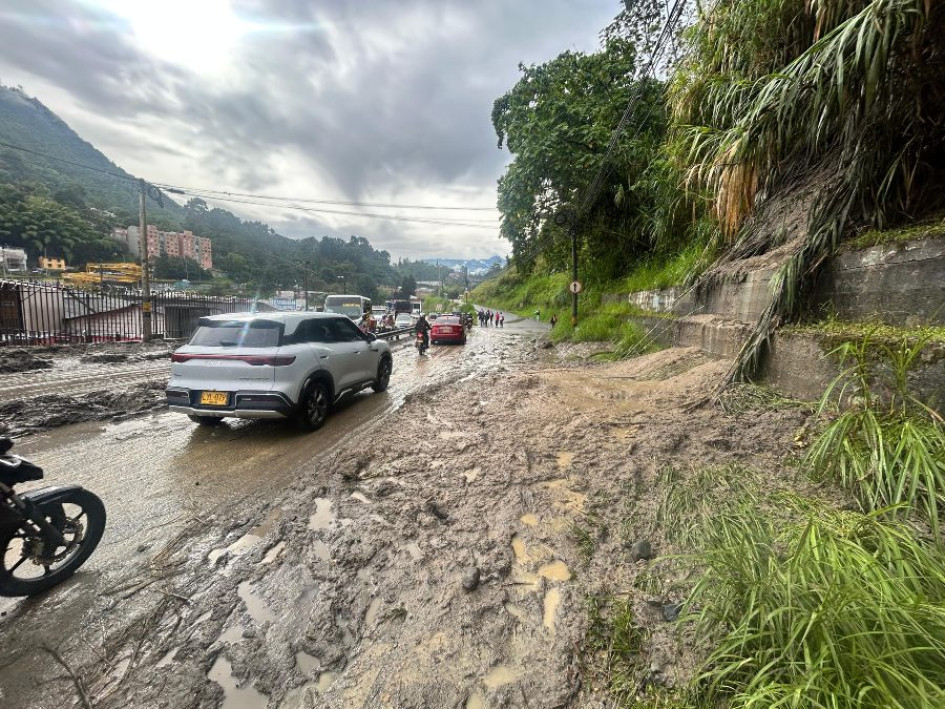 Así se ve la entrada y salida de Villamaría (Caldas)
