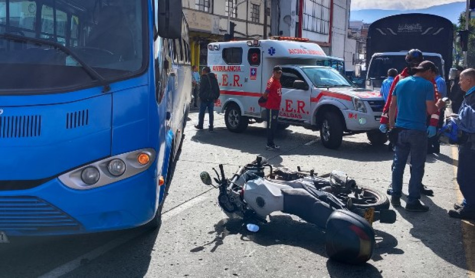 Accidente en Manizales.