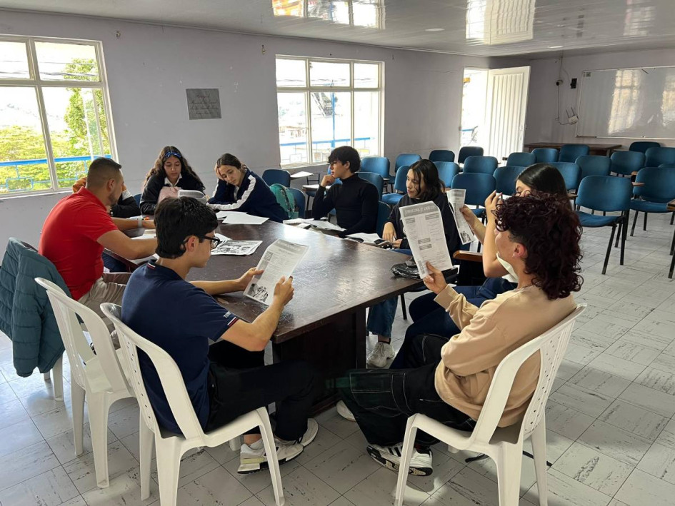 Miembros de la Plataforma de Juventud de Aranzazu se reunieron con la Administración municipal.