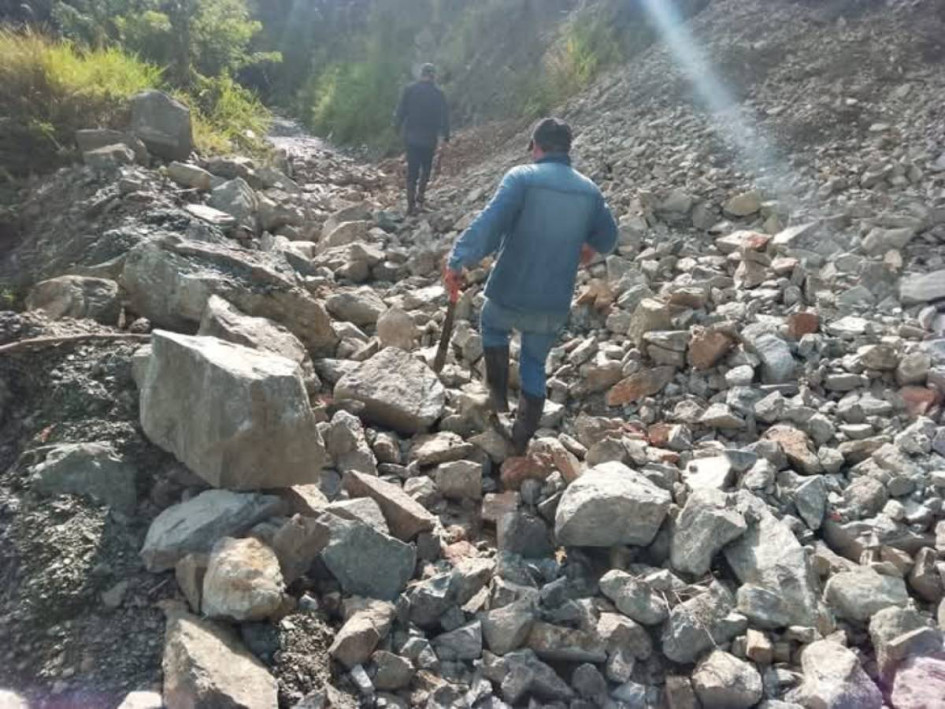 La empresa Madigas explora intervención en zona de difícil acceso. 