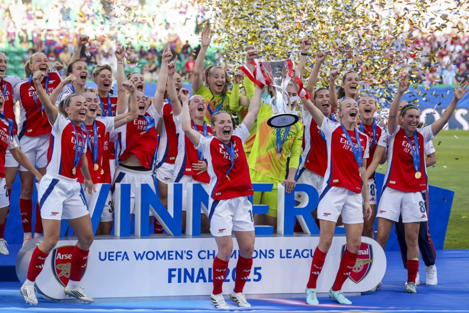 El Arsenal ganó su segunda Champions femenina. La primera la obtuvo en el 2007.