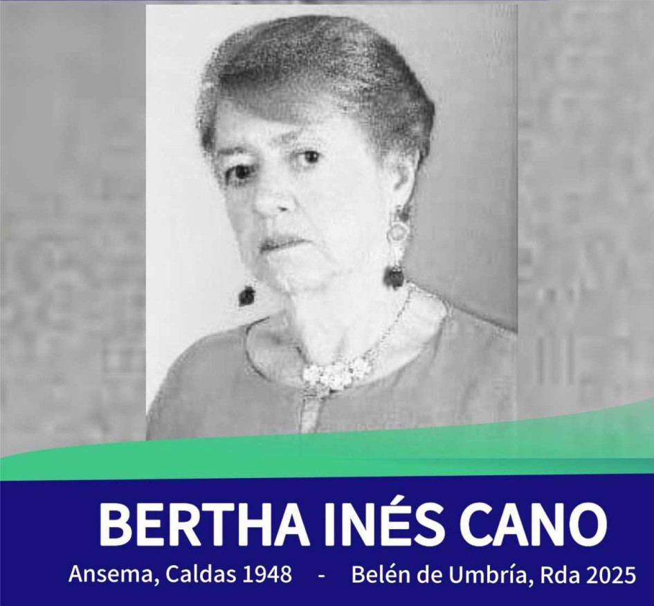 Bertha Inés Cano, docente fallecida en Belén de Umbría (Risaralda). 