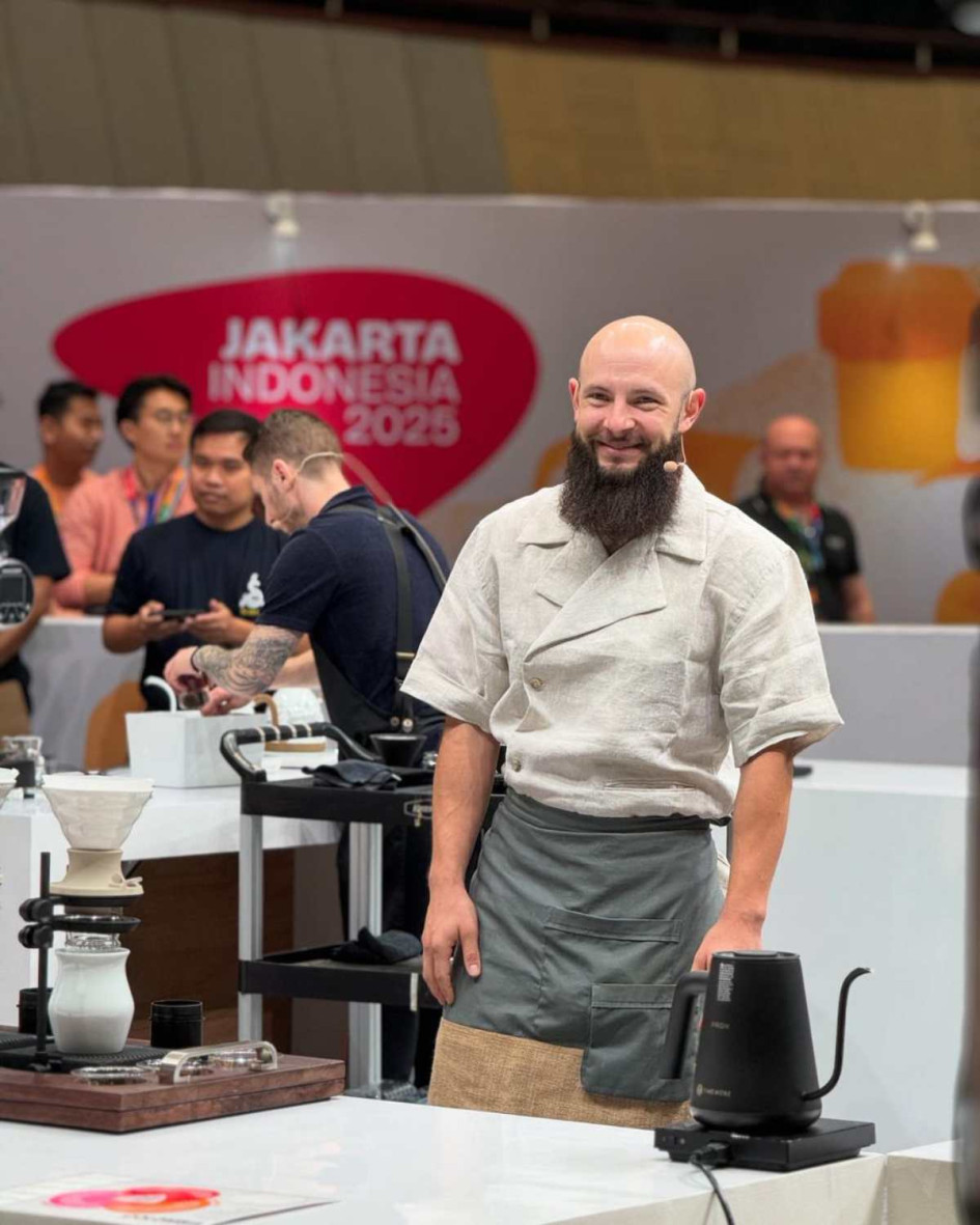 Carlos Escobar, finalista en el Mundial de Cafés Filtrados. 