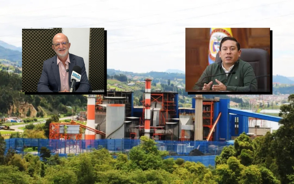 En medio de su disputa con Boyacá por Gensa, la Gobernación de Caldas se reunió con el ministro de Hacienda, Germán Ávila, para pedir que la empresa se mantenga en el departamento. En la foto, Termopaipa, planta eléctrica de la empresa caldense Gensa en Paipa (Boyacá), y los gobernadores de Caldas y Boyacá.