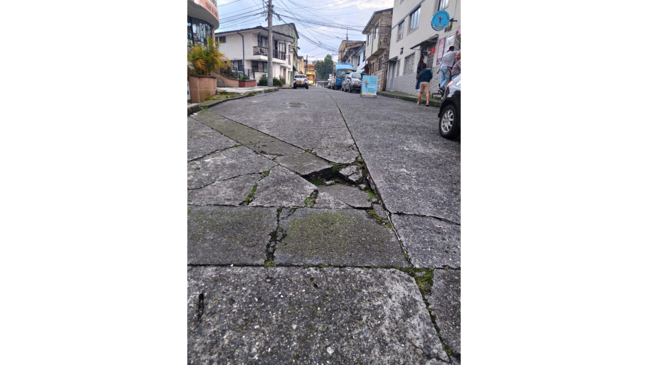 El hueco en el barrio Alta Suiza.