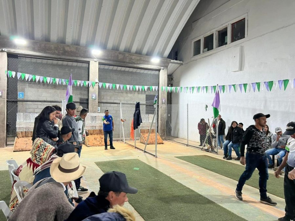 Marulanda lidera su segundo campeonato nacional de tejo.