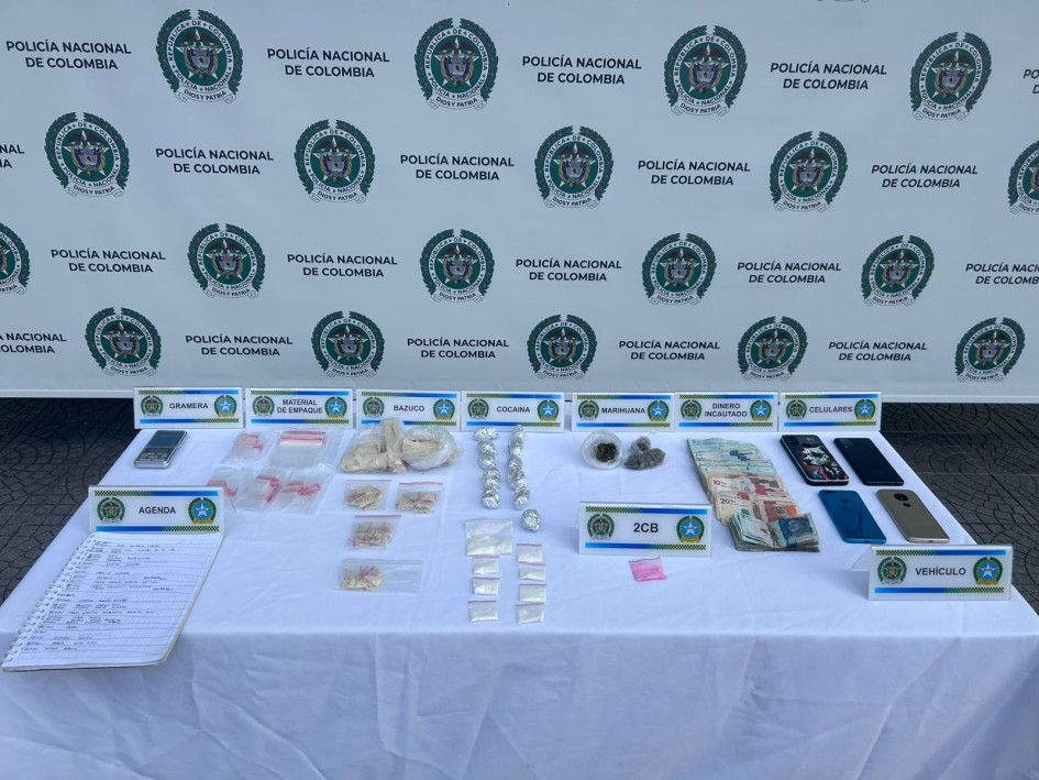 Parte de lo que le hallaron a la banda