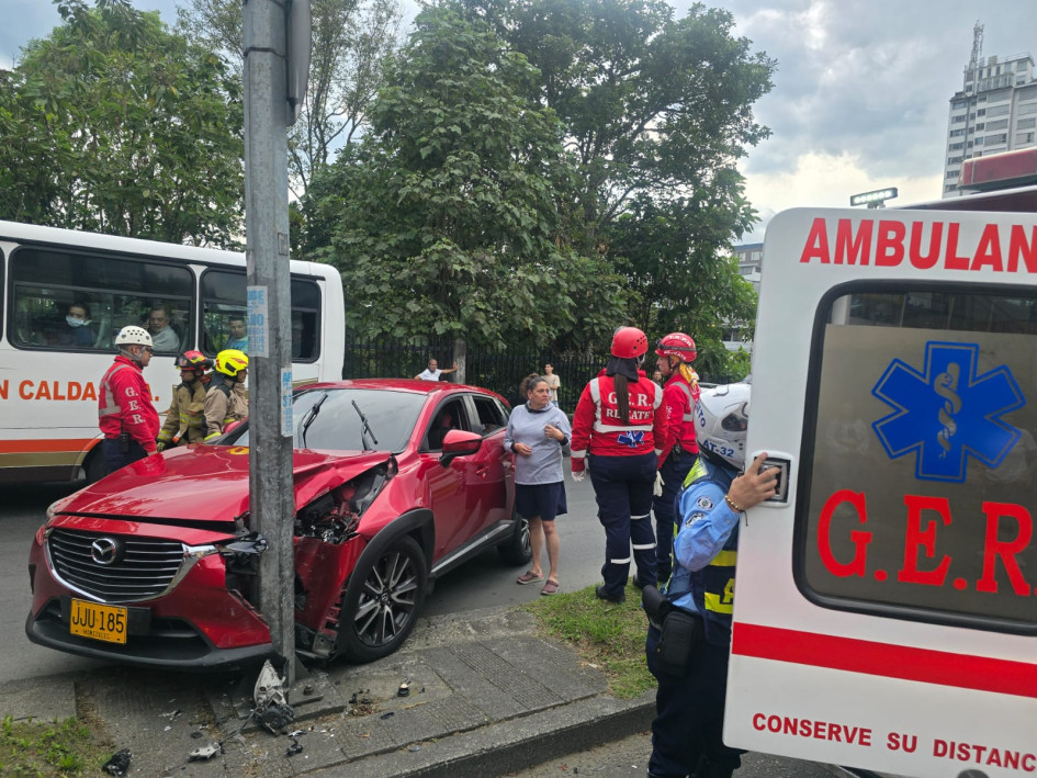 GER atendió el siniestro vial
