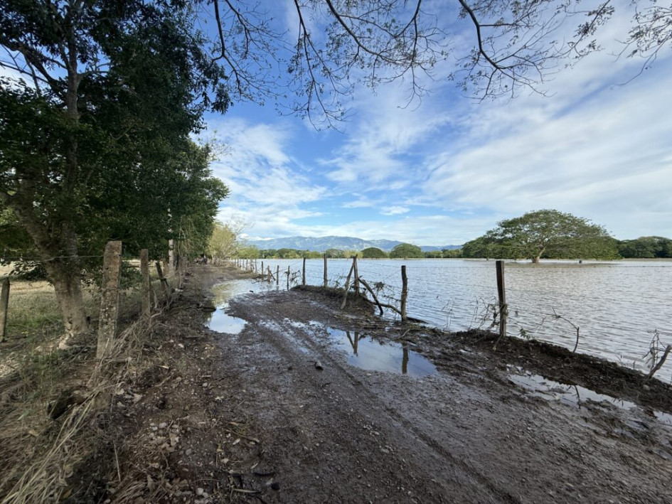 La Jefatura de Gestión del Riesgo de Caldas inspeccionó los daños por la creciente del río Magdalena en la vereda Japón de La Dorada.