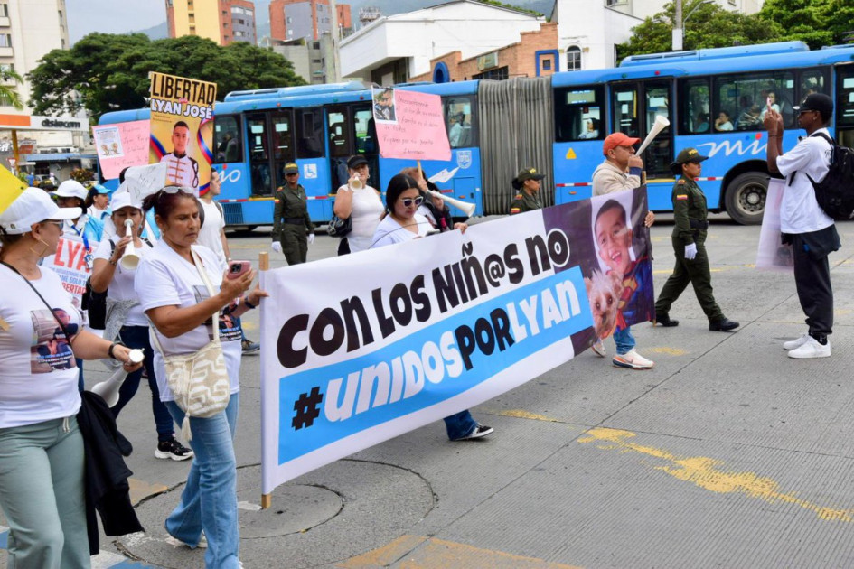 El menor Lyan José Hortúa fue secuestrado el 3 de mayo en Jamundí. En el Valle del Cauca han realizado varias manifestaciones en las que exigen su liberación, intención a la que se unió el presidente Gustavo Petro.