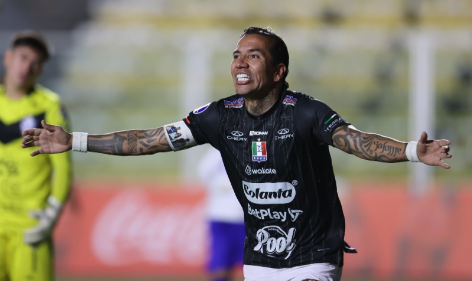 Dayro Moreno anotó tres goles contra GV San José en Bolivia y uno contra Unión Española en Chile. El artillero del Once Caldas es el máximo goleador de la Copa Sudamericana.
