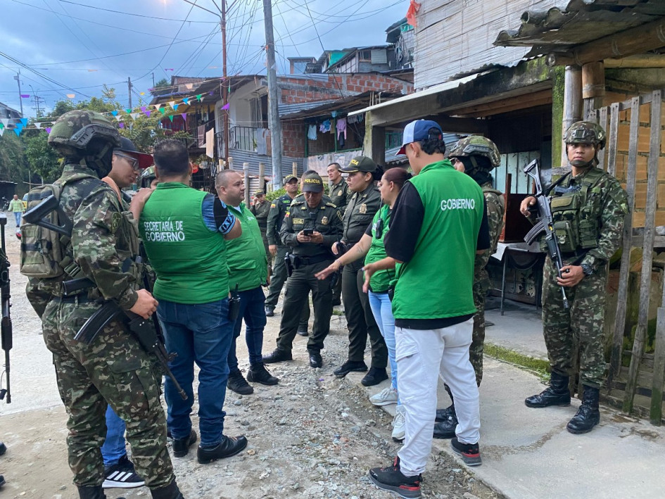 Funcionarios de Policía y Ejército patrullaron varias zonas de Armenia como parte de los operativos de seguridad en la capital quindiana.