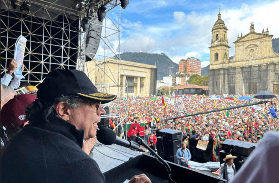 El presidente Gustavo Petro llamó de nuevo a una movilización social en defensa de las reformas de su Gobierno.