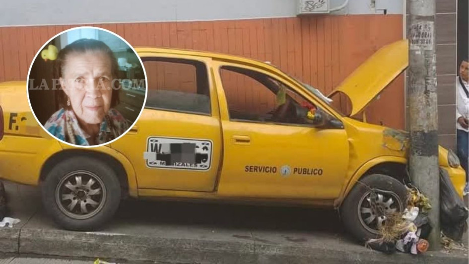 María Gilma Zuluaga iba en el taxi de su hijo cuando se accidentó en el barrio El Bosque de Manizales. Tras un mes y 13 días de lucha, falleció. Conocidos lamentan su muerte.