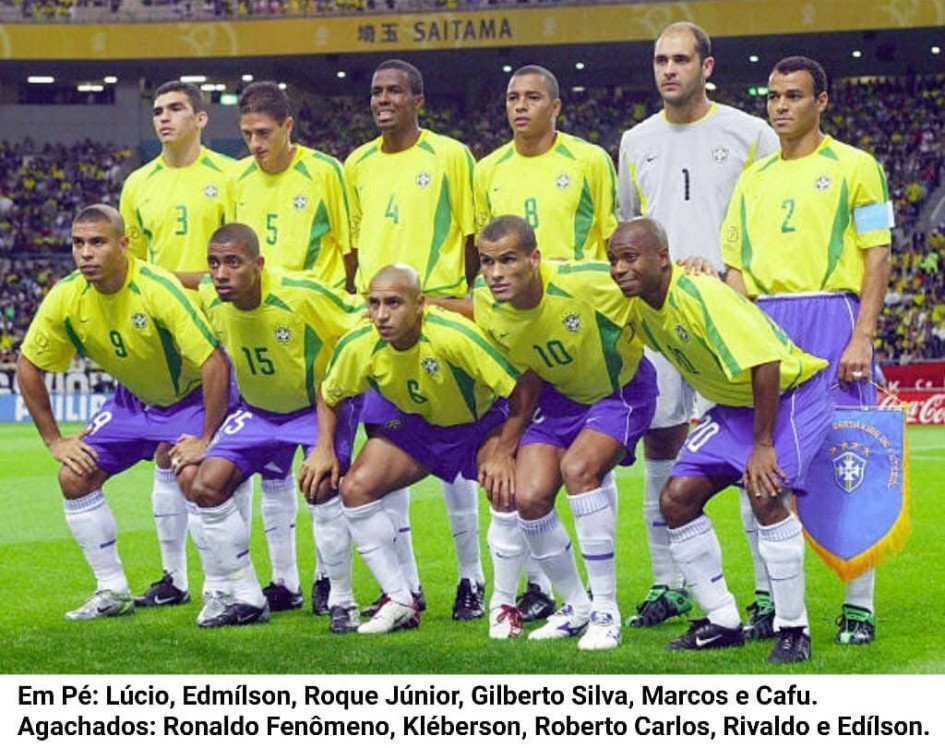 Selección Brasil campeona del mundo en el Mundial de Corea - Japón 2002