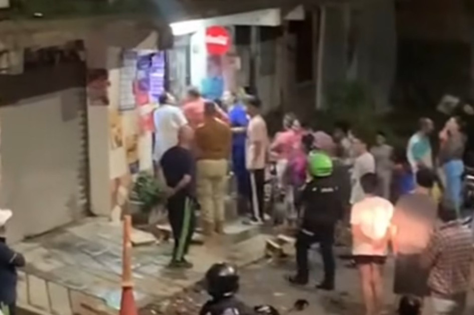 Una persona resultó herida por un ataque sicarial en una tienda de San Gregorio, Dosquebradas.
