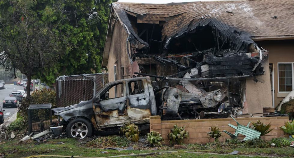 La avioneta impactó en una zona residencial de San Diego, California (Estados Unidos).