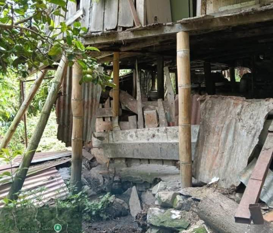 Sitio del accidente en Manzanares.