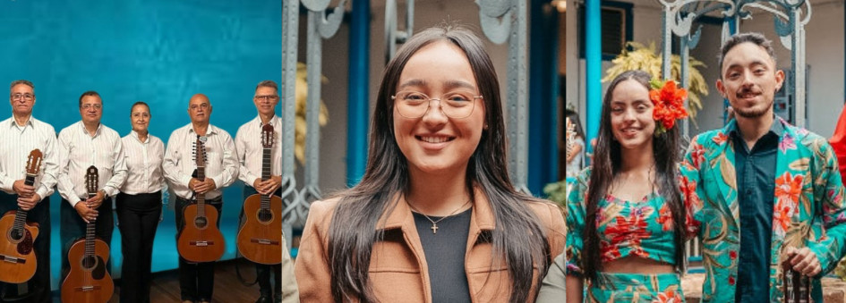 La Rondalla Caldas, Laura Vargas y el Dueto Prisma. 