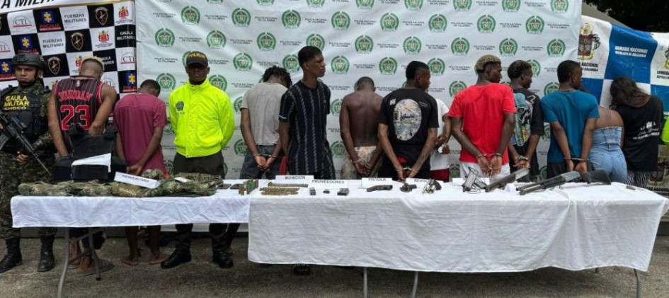 El Ejército capturó a 12 presuntos integrantes de la banda delictiva Los Mexicanos en el Chocó, entre ellos dos que se habían fugado recientemente de prisión