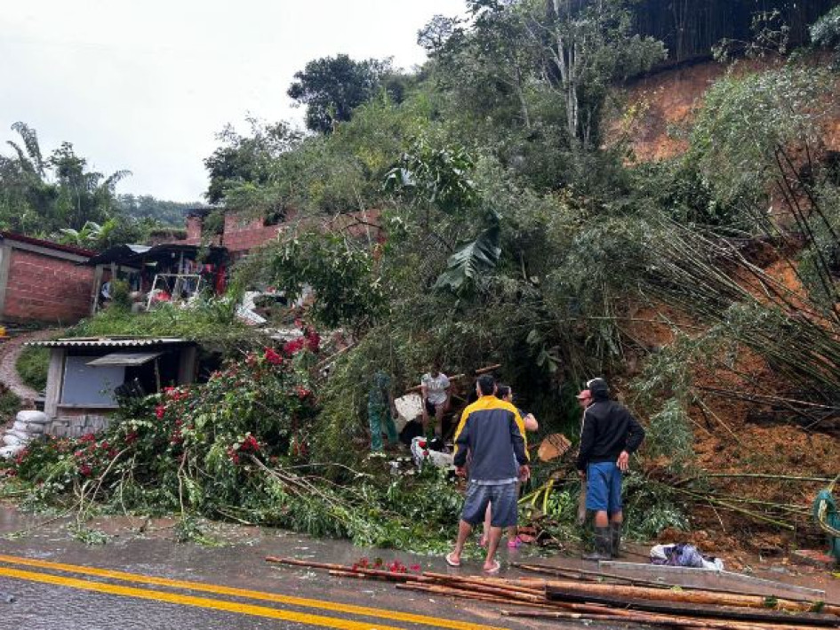 Aquí se ubicaba la casa afectada.