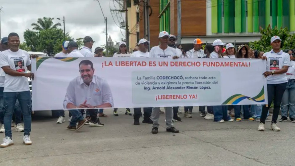 La Vicepresidencia recordó este jueves con "profunda indignación y total rechazo" el secuestro del director general de CodeChocó, Arnold Rincón López