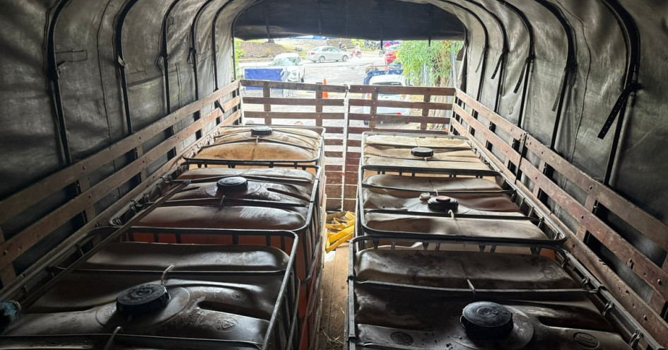 El conductor no contaba con documentos que mostraran la legalidad y se descubrió que habían hurtado dicho ACPM.