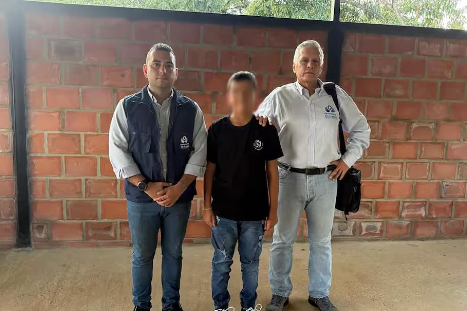 Liberación del niño de 11 años en Valle del Cauca.