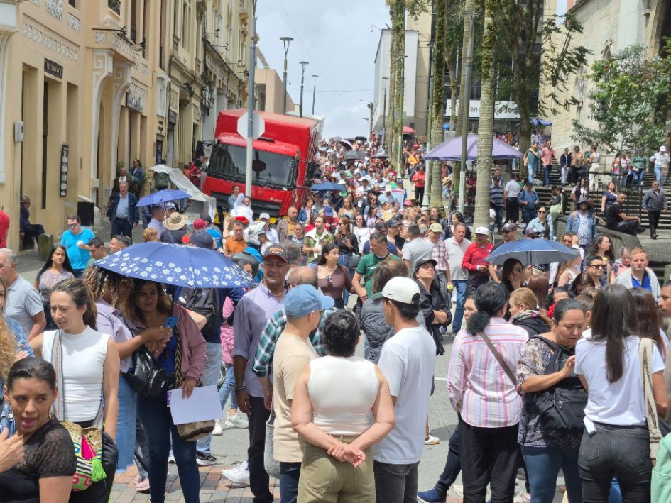 Marcha docentes en Manizales