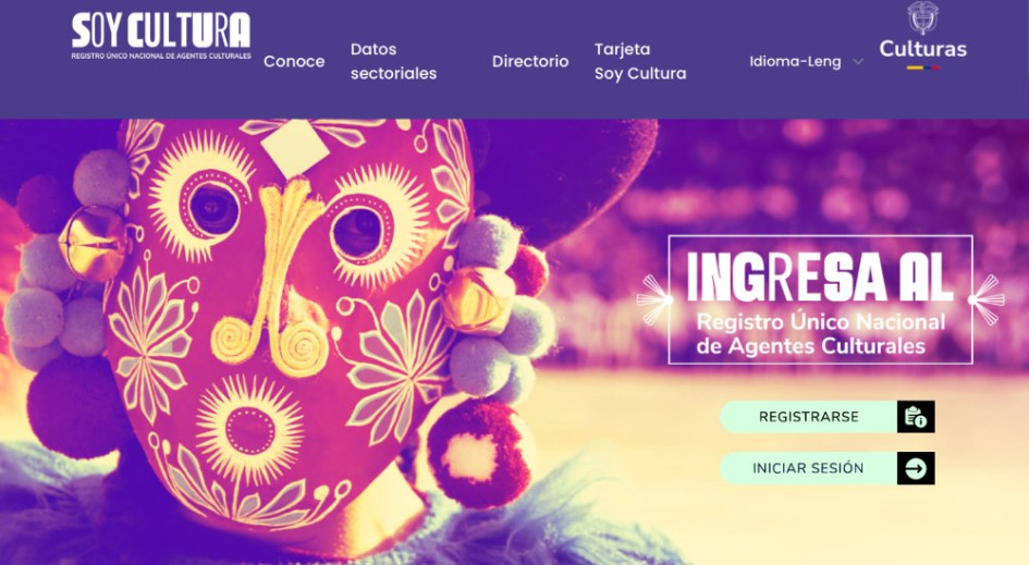 Foto | Captura de pantalla | LA PATRIA  Unificar bases de datos, reducir trámites y costos, mejorar el acceso a la oferta de bienes y servicios del Ministerio de las Culturas, las Artes y los Saberes y fortalecer las conexiones entre entidades, gestores y creadores culturales, son los propósitos de Soy Cultura.