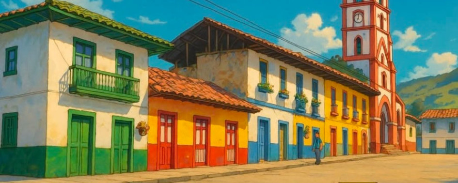 Así se ve el corregimiento de San Félix, ubicado en Salamina (Caldas). 