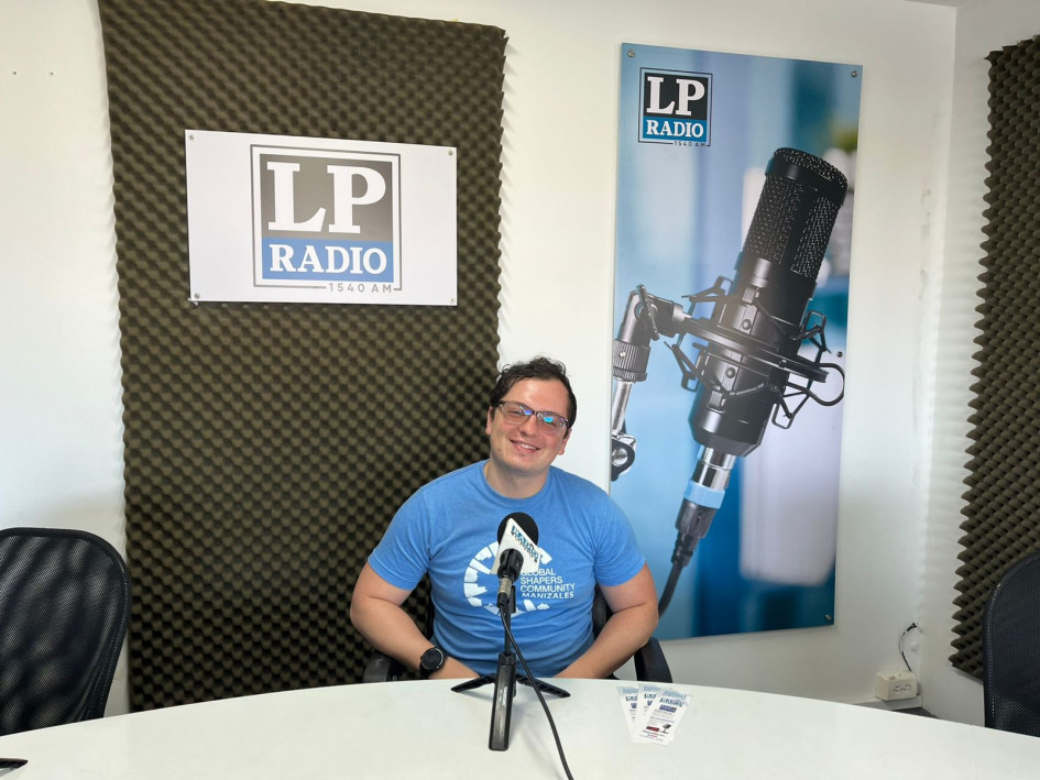 Santiago Andrés Sánchez, médico de Manizales y voluntario de Global Shapers. 